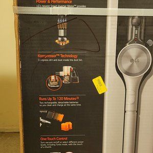 LG - CordZero Cordless Stick Vacuum with Auto Empty and Kompressor - Sand Beige